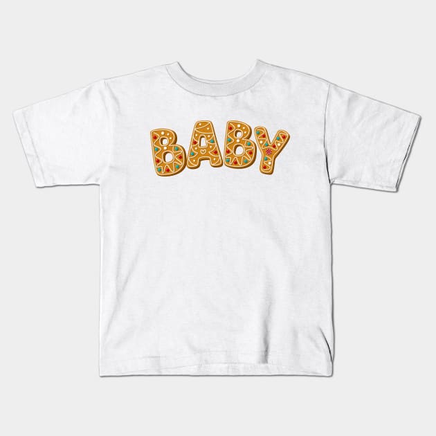 Gingerbread Christmas Matching Family Baby Kids T-Shirt by stressless